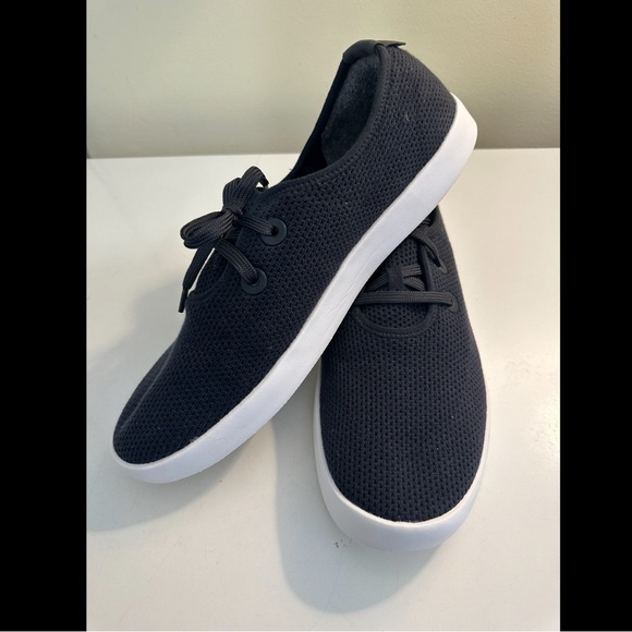 Mint ALLBIRDS Tree Skipper Boat Shoes Navy Blue Mesh Washable Lace Up Sneaker - Picture 2 of 12